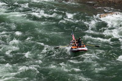 a section at 9800 cfs release